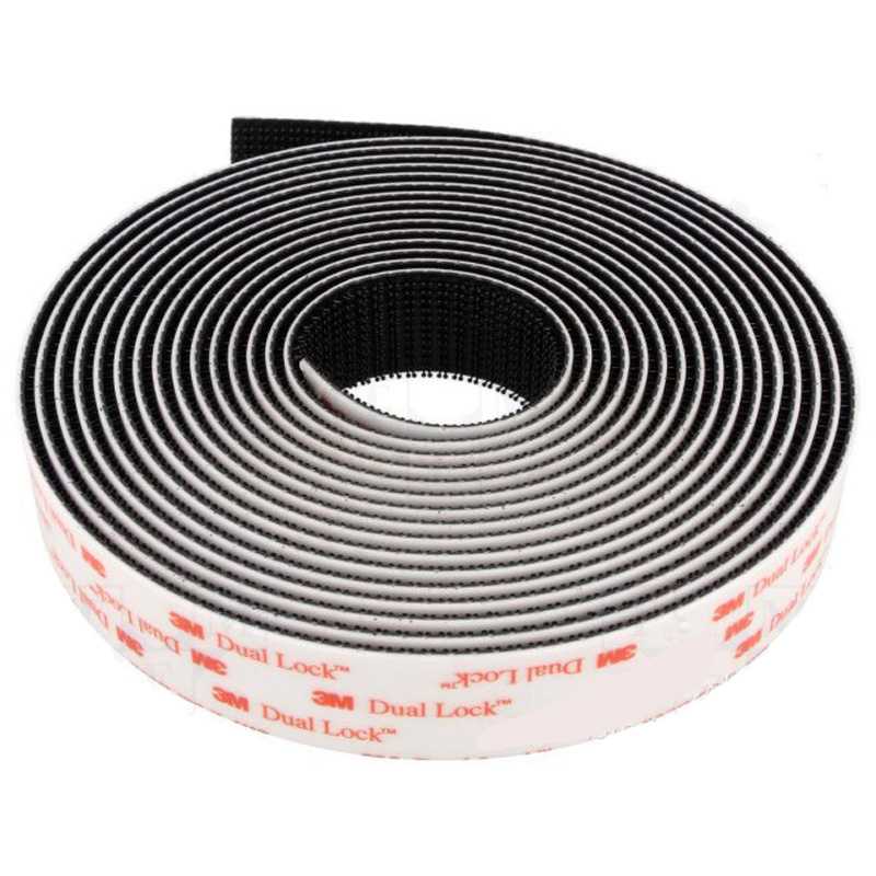 Magic Tape 3m Dual Lock Sj3551 Black Type 400 Mushroom Reclosable