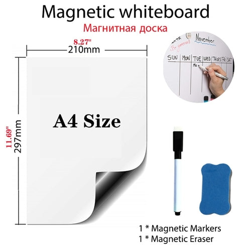 Magnetic Whiteboard Soft School Home Office | Dry Erase Magnetic