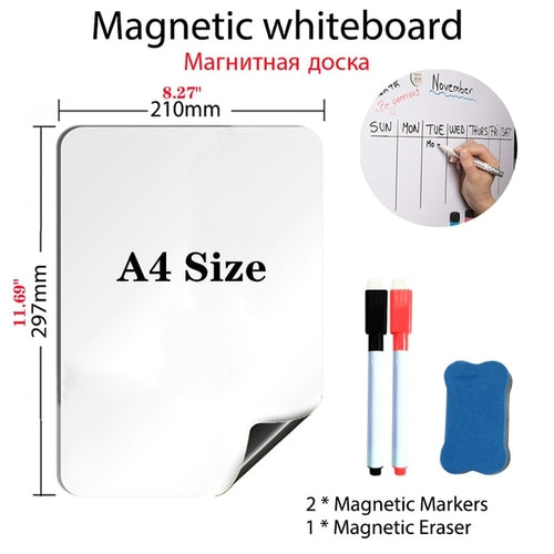 Magnetic Whiteboard Soft School Home Office | Dry Erase Magnetic
