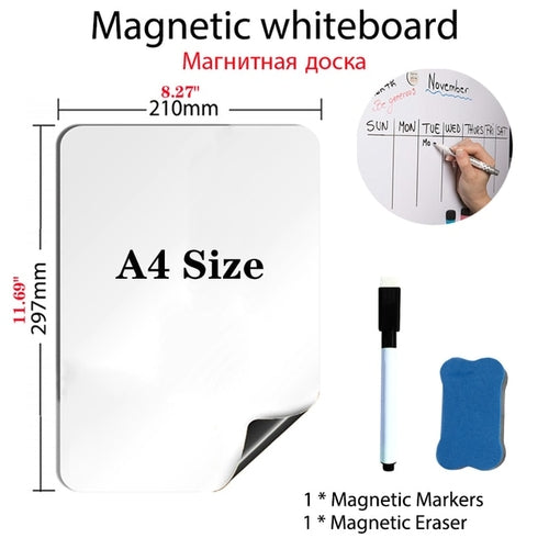 Magnetic Whiteboard Soft School Home Office | Dry Erase Magnetic