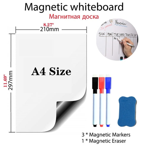 Magnetic Whiteboard Soft School Home Office | Dry Erase Magnetic
