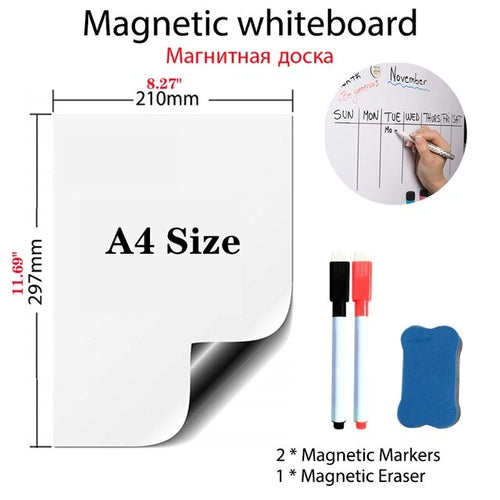 Magnetic Whiteboard Soft School Home Office | Dry Erase Magnetic