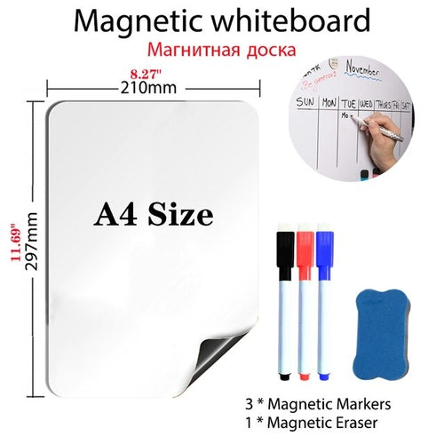 Magnetic Whiteboard Soft School Home Office | Dry Erase Magnetic