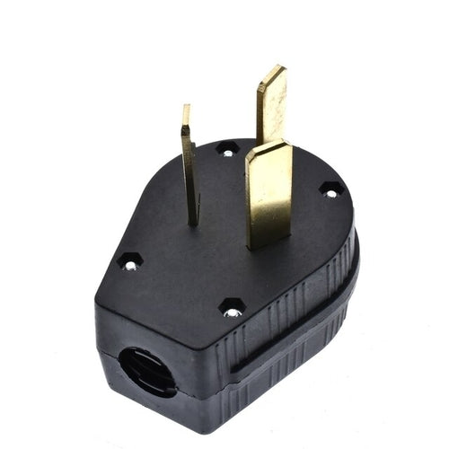 Black 50A 125V/250V NEMA 10 50P & 10 50R American 3pole industry plug