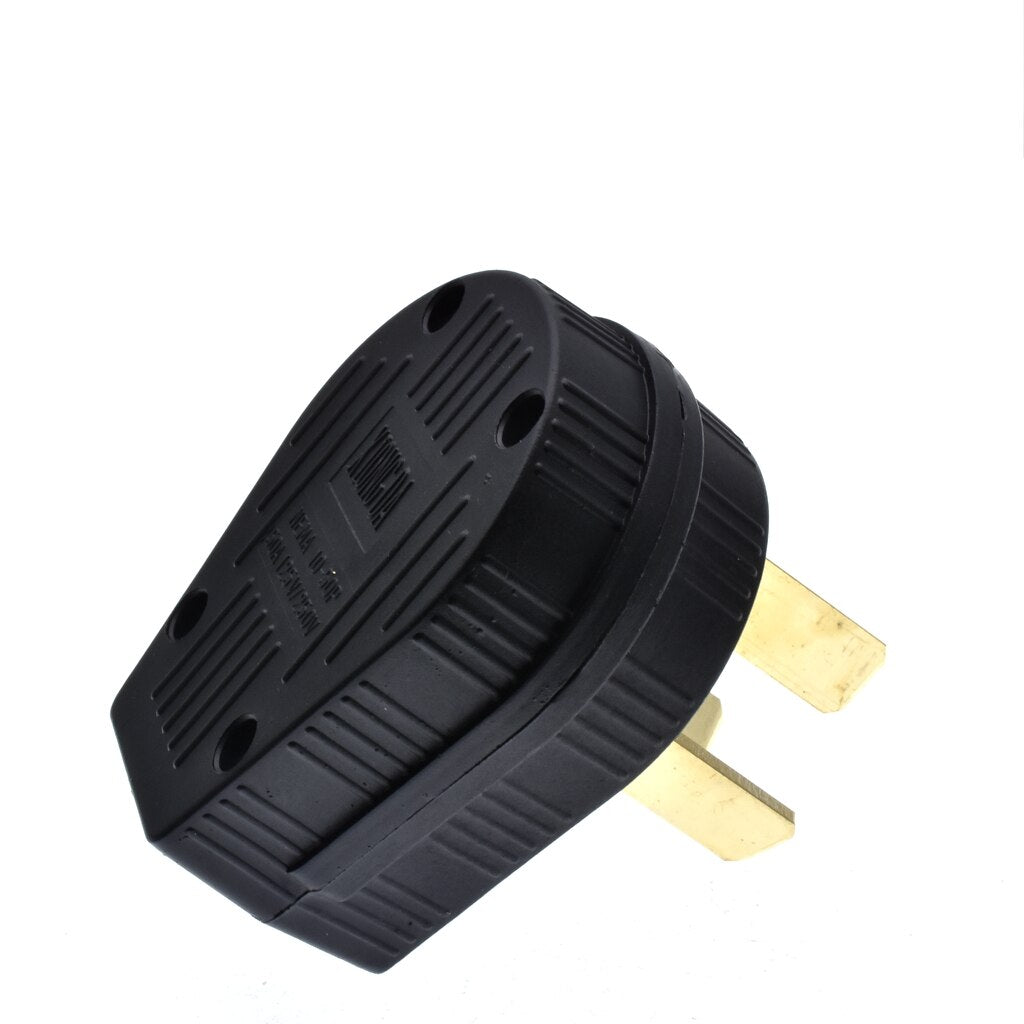 Black 50A 125V/250V NEMA 10 50P & 10 50R American 3pole industry plug