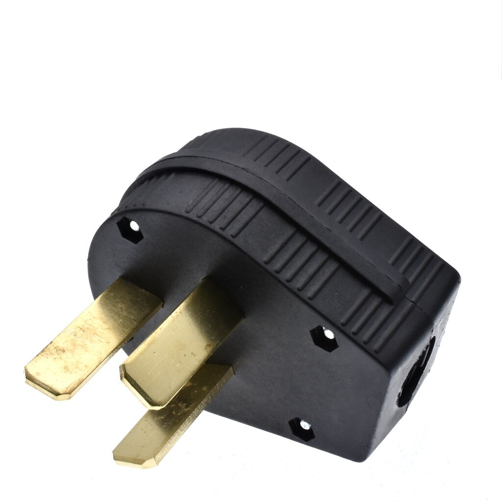 Black 50A 125V/250V NEMA 10 50P & 10 50R American 3pole industry plug