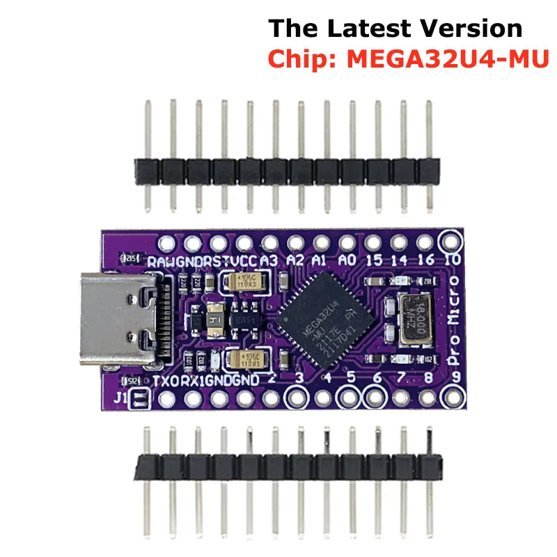 MICRO/TYPE-C USB ATMEGA32U4 Module 5V 16MHz Board For Arduino