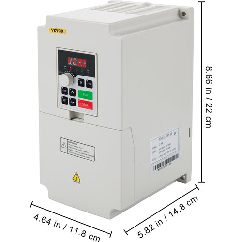 Vevor Variable Frequency Drive Ac 110v 2.2 /3 /4 /7.5kw Variable