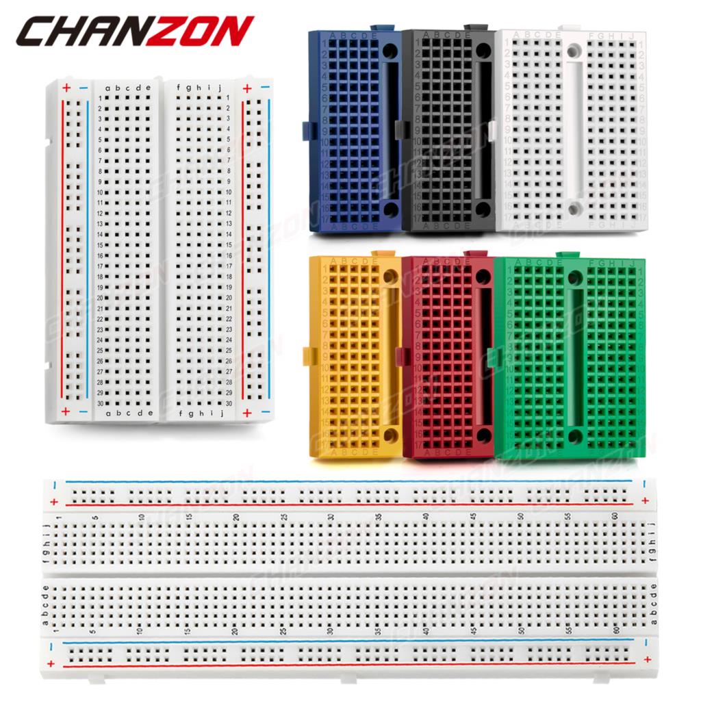 170 / 400 / 830 Tie Points Solderless Breadboard Mb-102 Bb-801 Syb-170