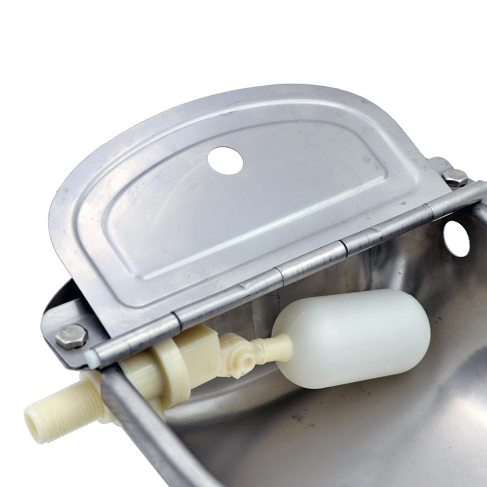 304 Stainless Steel Water Trough Bowl Horses Goats Sheep Pig Float