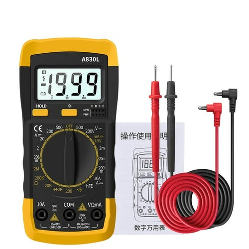 A830l Lcd Digital Multimeter Ac Dc Voltage Diode Freguency Multitester