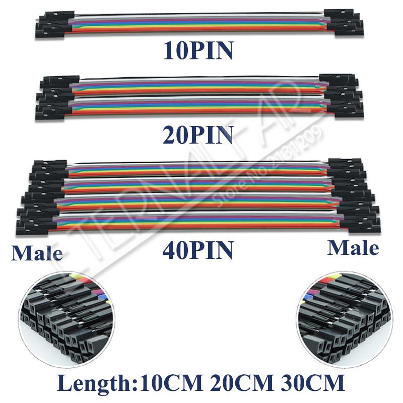 Dupont Jumper Wire Line 10cm 20cm 30cm Male To Male + Female To Male +