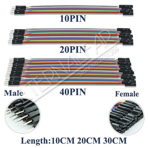 Dupont Jumper Wire Line 10cm 20cm 30cm Male To Male + Female To Male +
