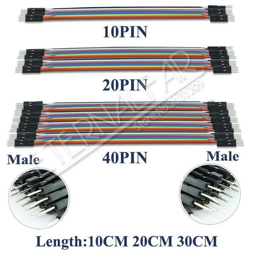 Dupont Jumper Wire Line 10cm 20cm 30cm Male To Male + Female To Male +