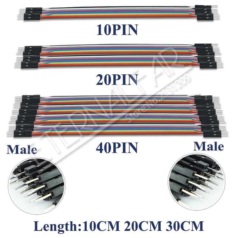 Dupont Jumper Wire Line 10cm 20cm 30cm Male To Male + Female To Male +