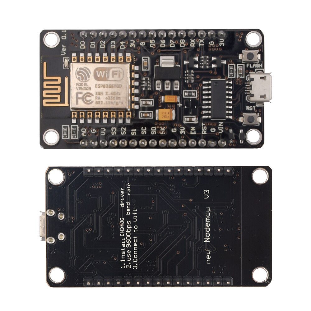 Esp12/e Breakout Board Gpio 1 Into 2 Compatible With Nodemcu-32s