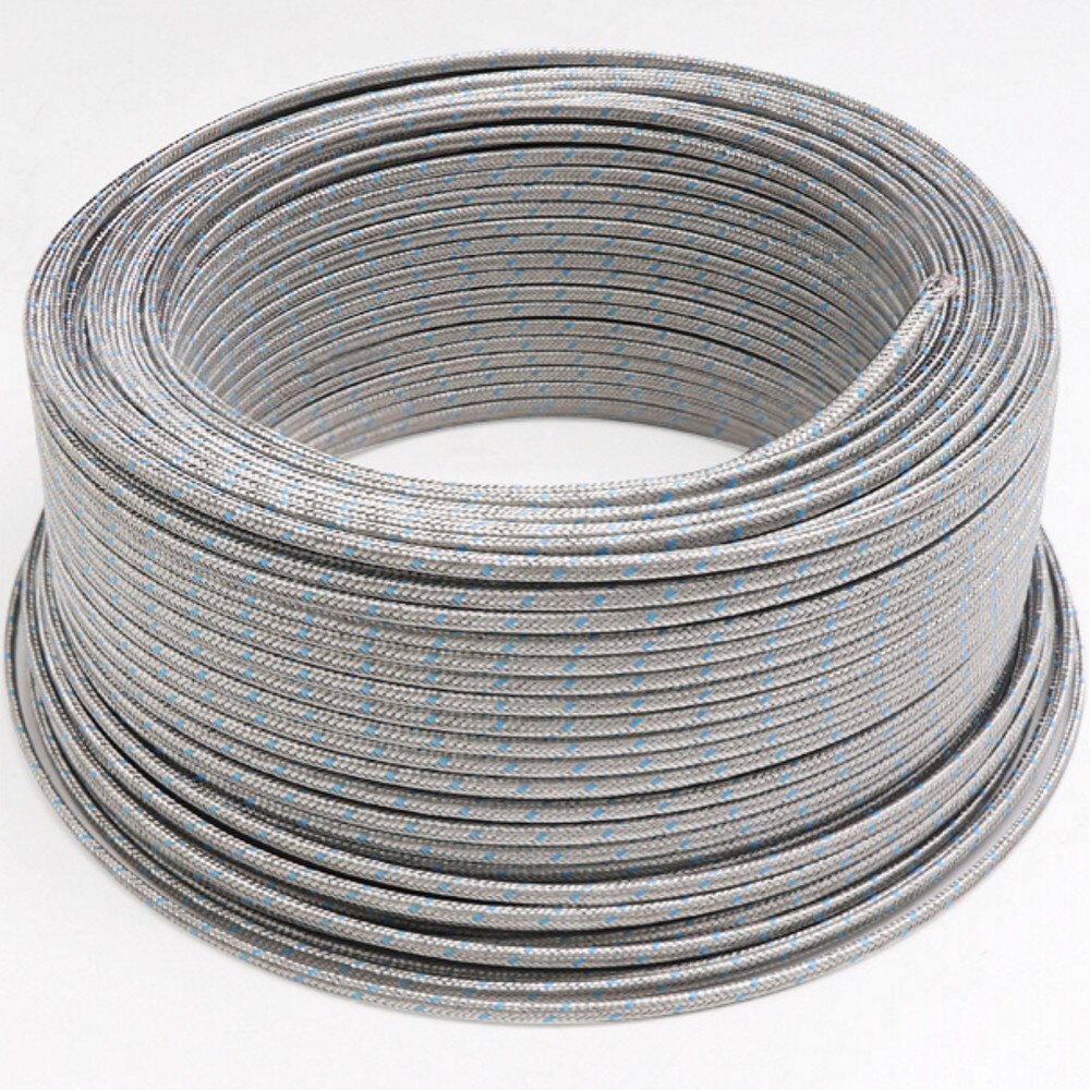 K2x0.4 Type K Shielded Braided Cable Thermocouple Wire Shield Fiber