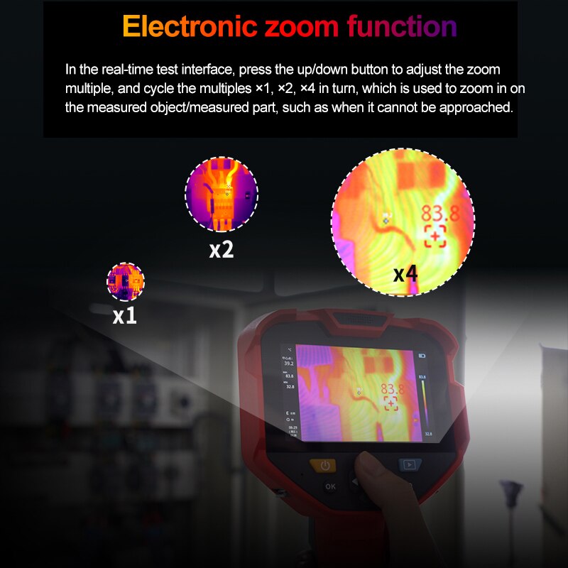 Uni-t Manual Focus Thermal Imager Uti384h 384x288 Pixels Thermographic