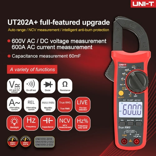 N Ut210d True Rms Digital Clamp Meter Uni | Ut201 Digital Clamp