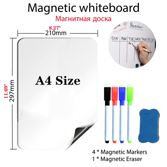 Magnetic Whiteboard Soft School Home Office | Dry Erase Magnetic