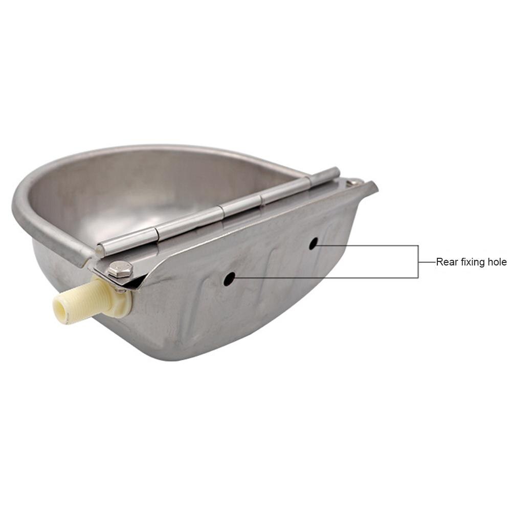 304 Stainless Steel Water Trough Bowl Horses Goats Sheep Pig Float