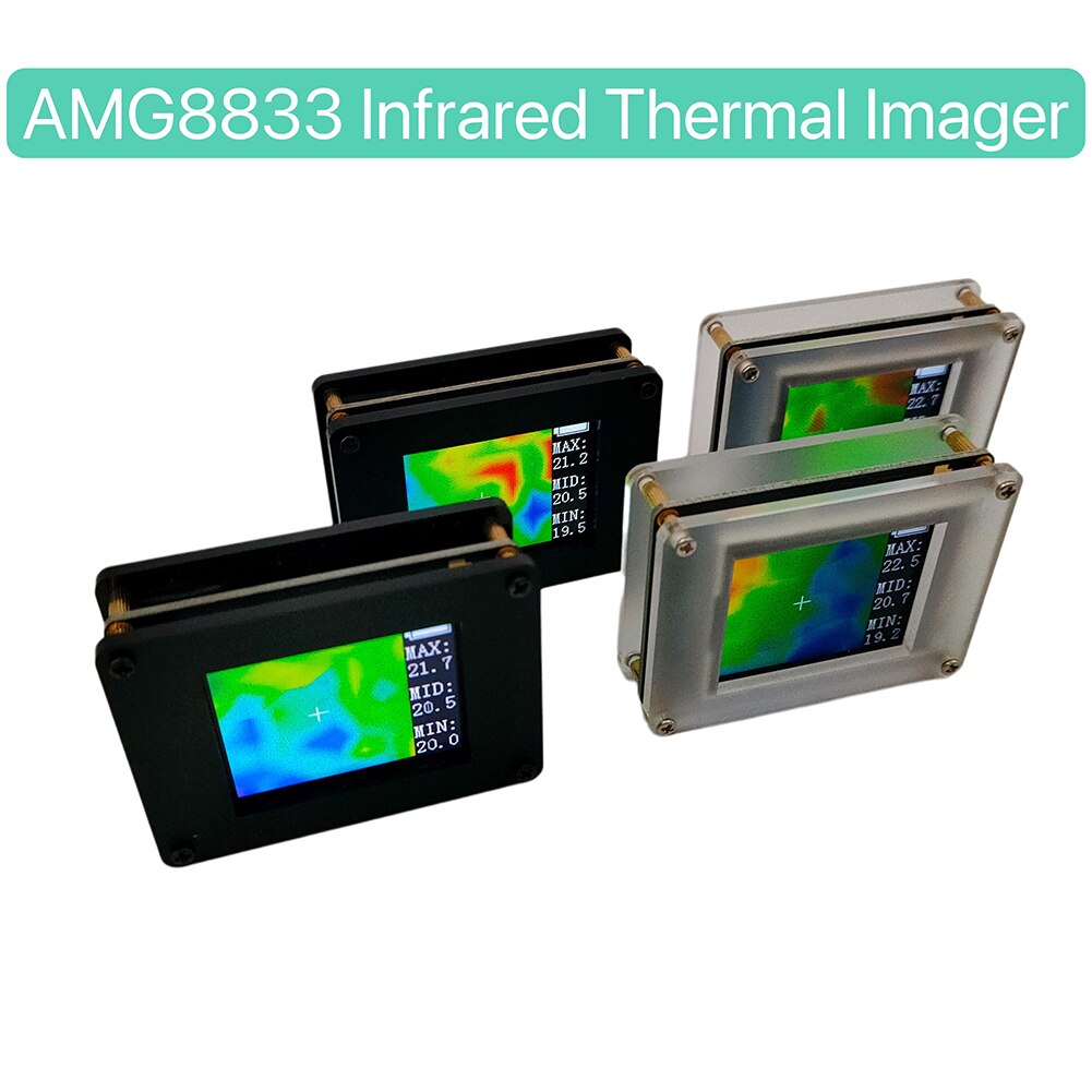 AMG8833 IR Thermograph Cameras 8x8 Resolution 1.8 Inch TFT Display IR