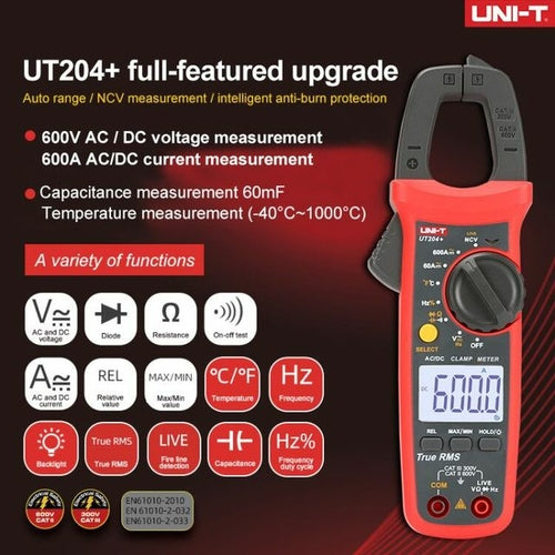 N Ut210d True Rms Digital Clamp Meter Uni | Ut201 Digital Clamp